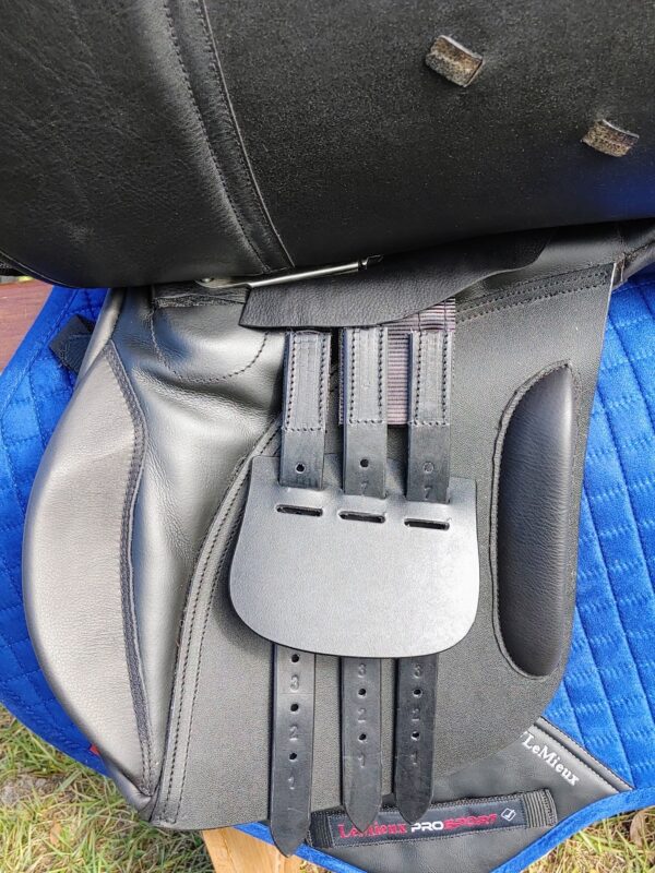 An DEMO - Ryder General Purpose - Prequel saddle with straps on it.
