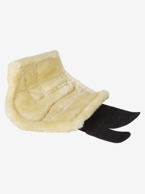 A pair of LeMieux Fleece Lined Brush Boots on a white background.