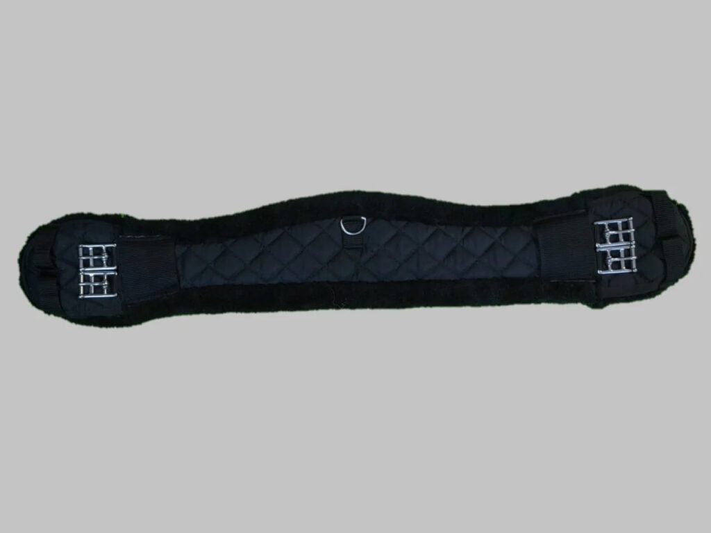 Horse Tack Horse Fare Fleece-Lined English Girth - Double Elastic Comfort Girth For Riding (32") Saddle Pads Western