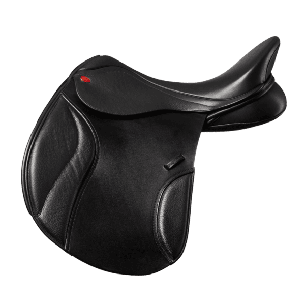A Kent & Masters S-Series Universal GPD equestrian saddle on a white background.