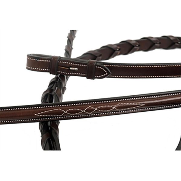 Round Raised Fancy Stitched Lace Reins (65"xl, 58", 48")