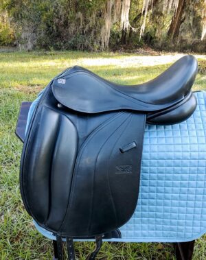 GFS Monarch Cob Dressage Saddle / Dual Flap / 17.5" - UC348